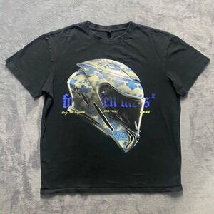 Forgotten Faces T-Shirt Mens Medium‎ Black Graphic Helmet FOF0104